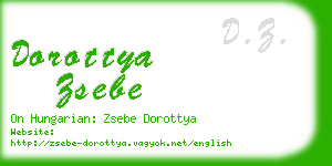 dorottya zsebe business card